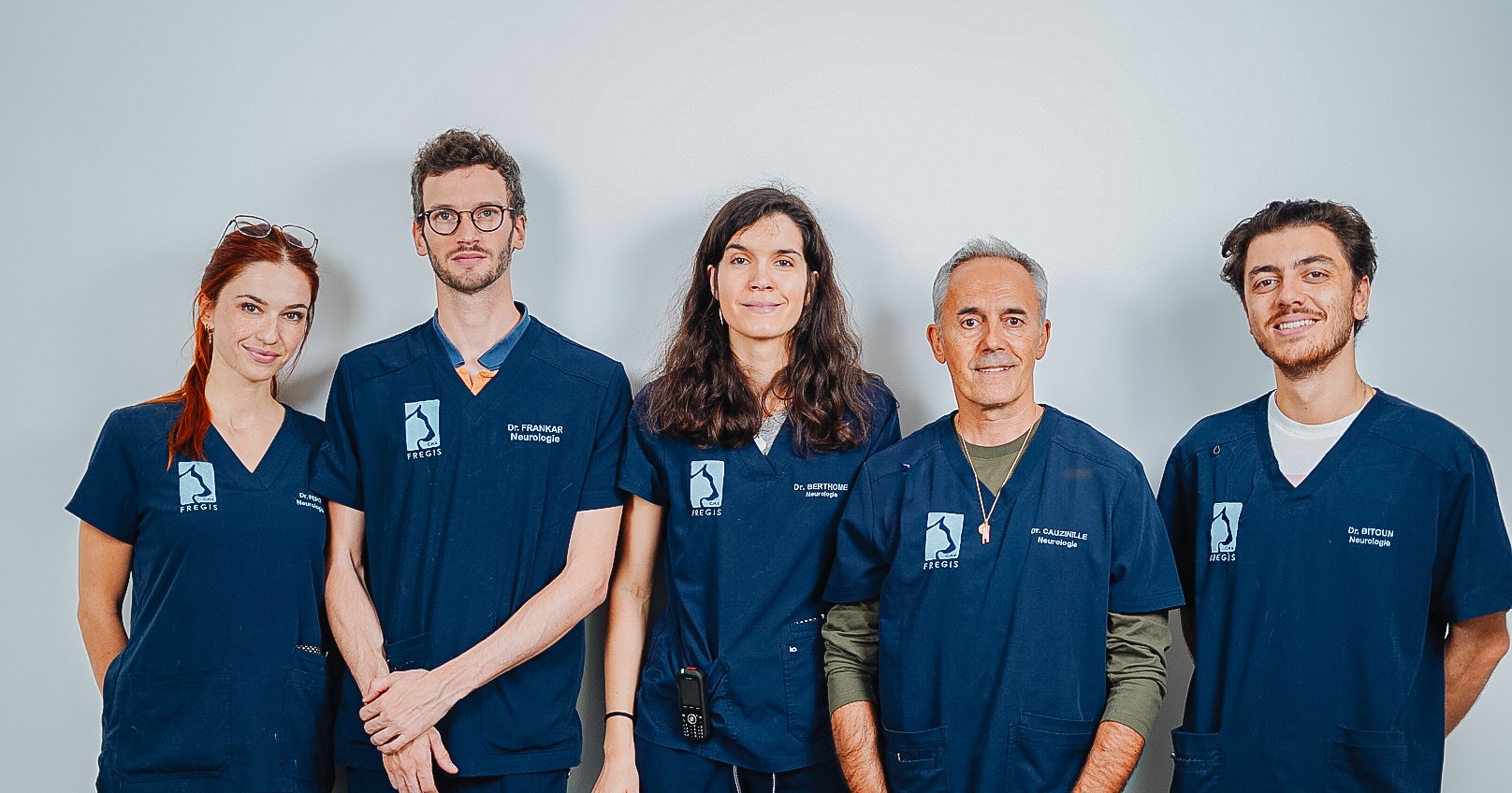 CHV FRÉGIS IMAGING SERVICE - LEFT TO RIGHT: DR. FERT; DR FRANKAR; DR BERTHOME; DR. CAUZINILLE; DR BITOUN